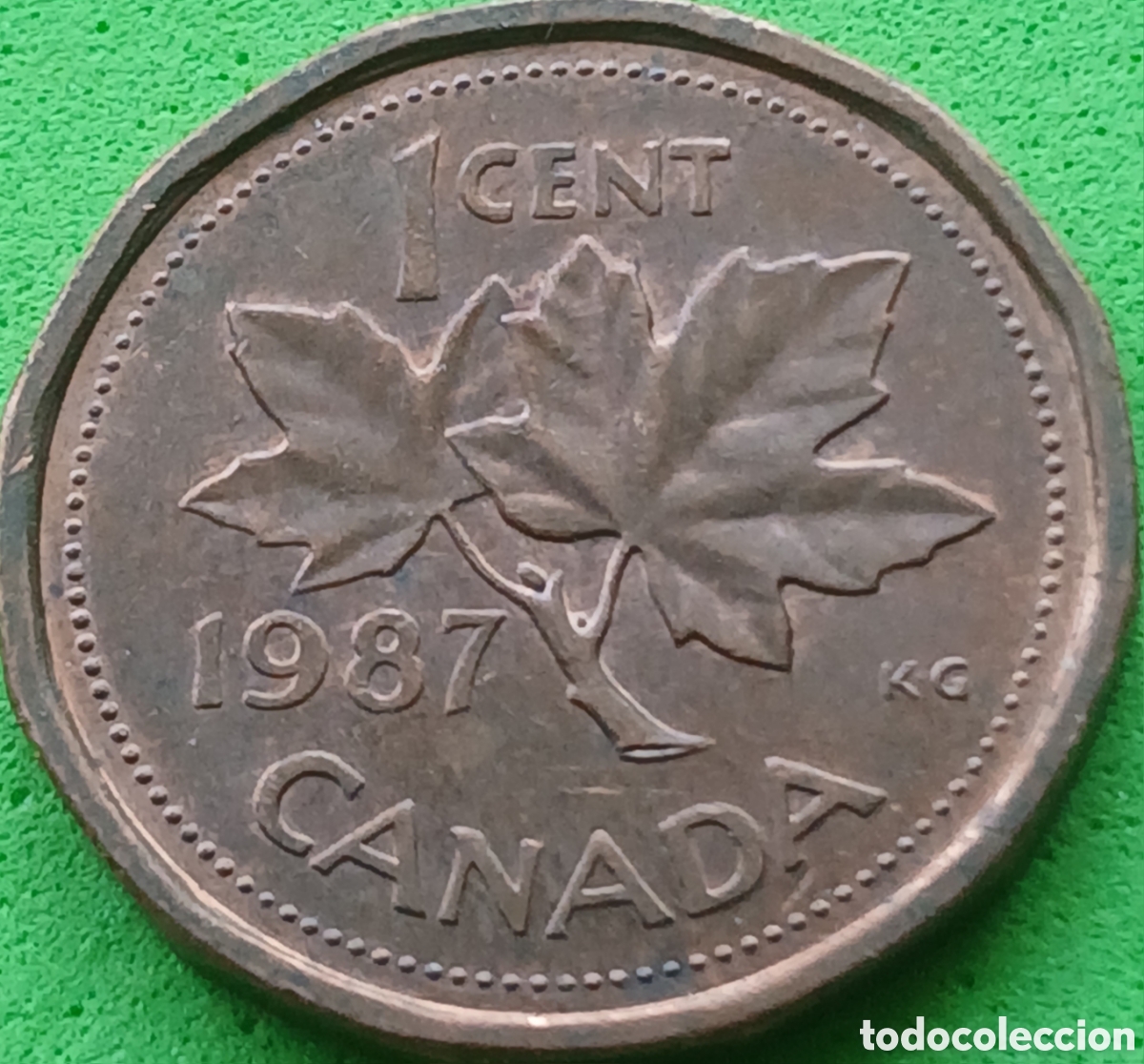 Monedas antiguas de Europa: Canad&aacute; 1 cent 1987 km#132
