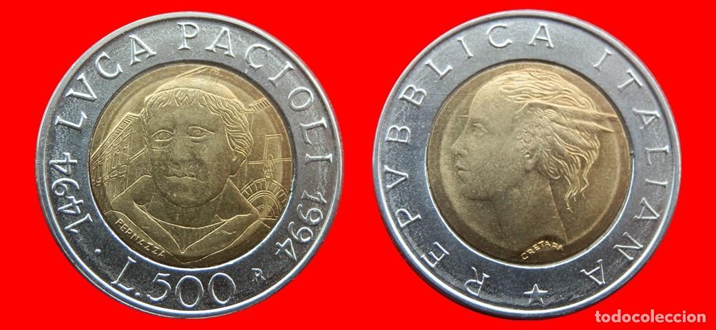 Monedas antiguas de Europa: 500 LIRAS 1994 SIN CIRCULAR ITALIA-9586SC