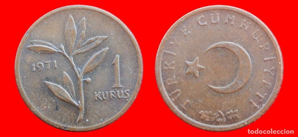 Monedas antiguas de Europa: 1 KURUS 1971 TURQUIA-154223