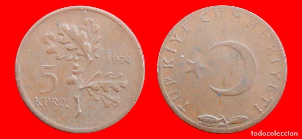 Monedas antiguas de Europa: 5 KURUS 1974 TURQUIA-154228