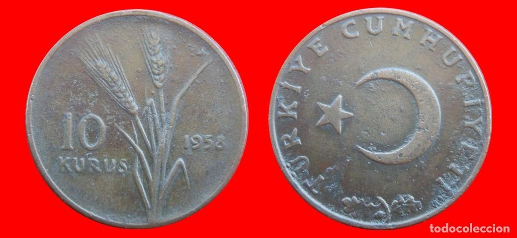 Monedas antiguas de Europa: 10 KURUS 1958 TURQUIA-154229