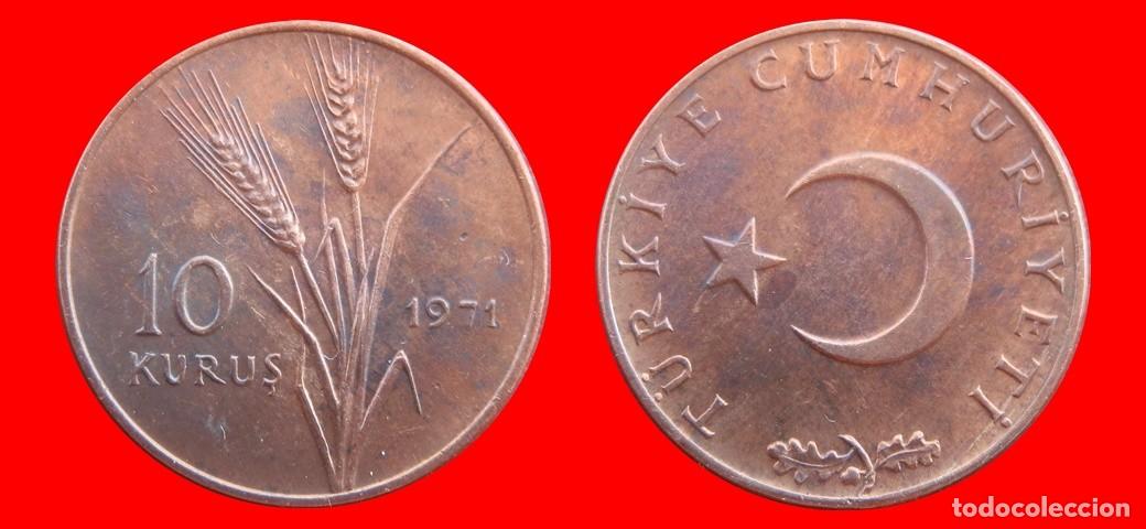 Monedas antiguas de Europa: 10 KURUS 1971 TURQUIA-154233