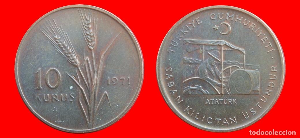 Monedas antiguas de Europa: 10 KURUS 1971 TURQUIA-154234