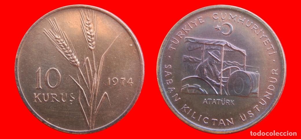 Monedas antiguas de Europa: 10 KURUS 1974 TURQUIA-154236