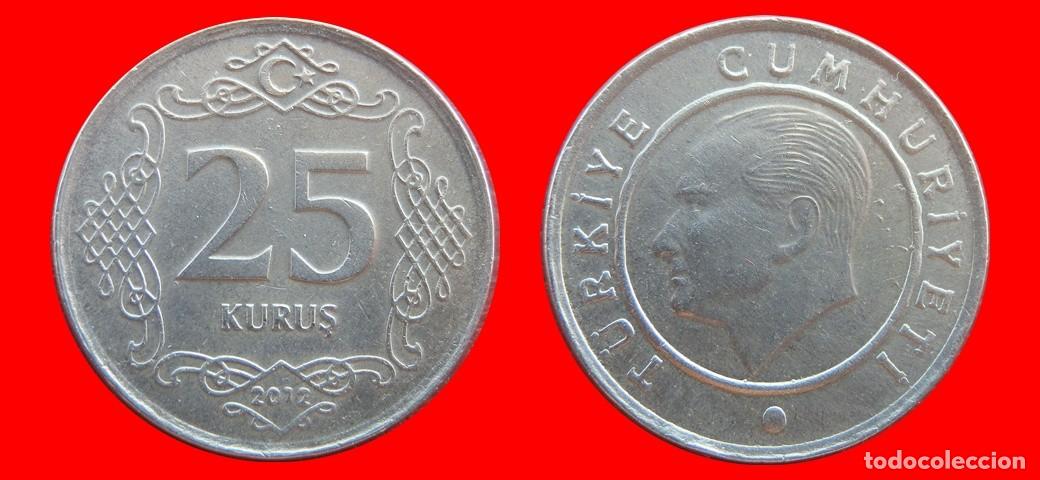Monedas antiguas de Europa: 25 KURUS 2012 TURQUIA-154241