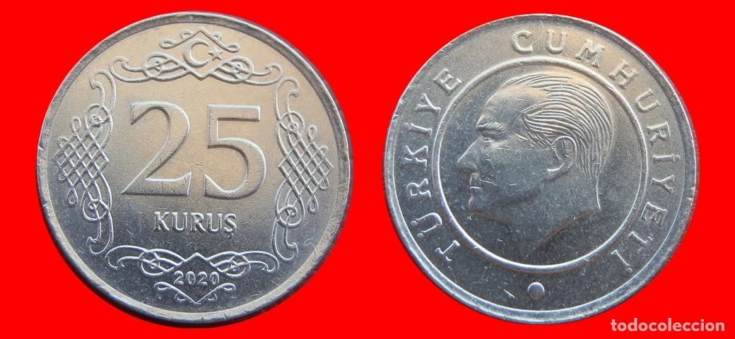 Monedas antiguas de Europa: 25 KURUS 2020 TURQUIA-154242