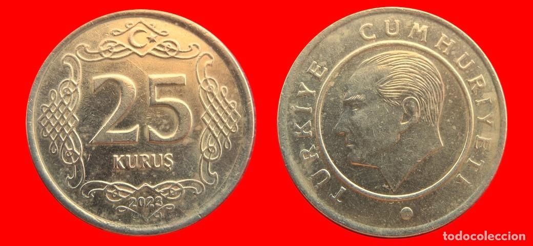 Monedas antiguas de Europa: 25 KURUS 2023 TURQUIA-154245