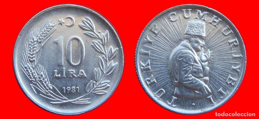 Monedas antiguas de Europa: 10 LIRA 1981 TURQUIA-154247