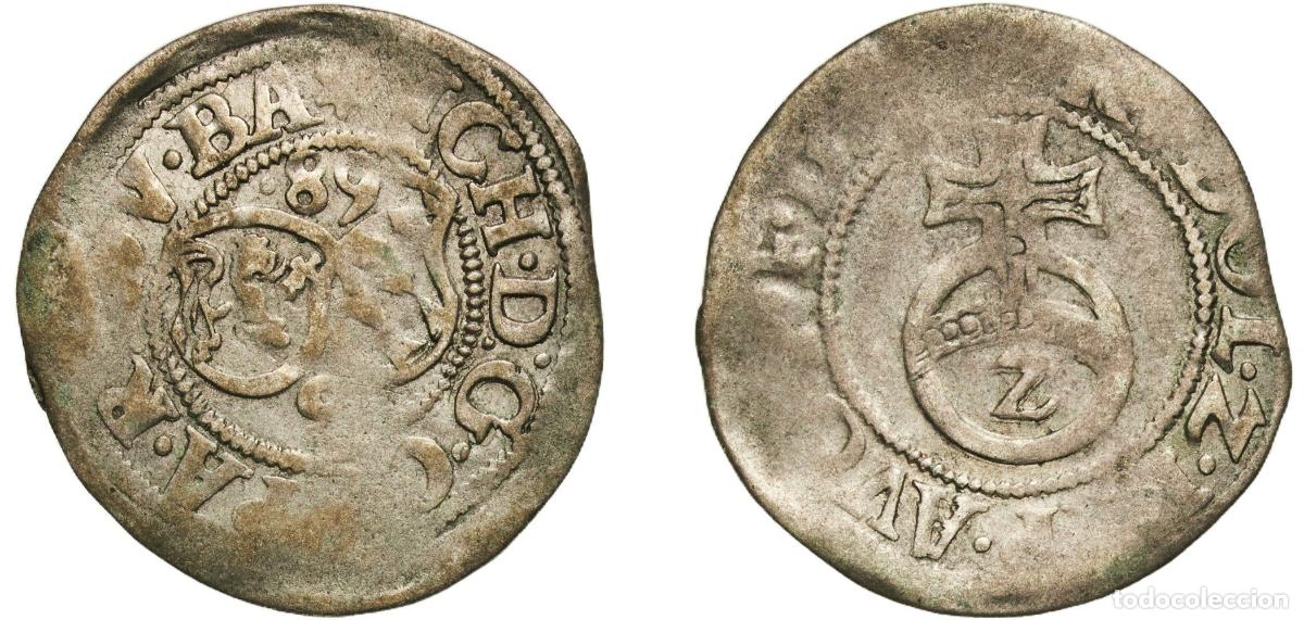 Monedas antiguas de Europa: Germany Duchy of Palatinate-Simmern German states 1589 - (15)89 2 Kreuzer - Richard Silver (139000)