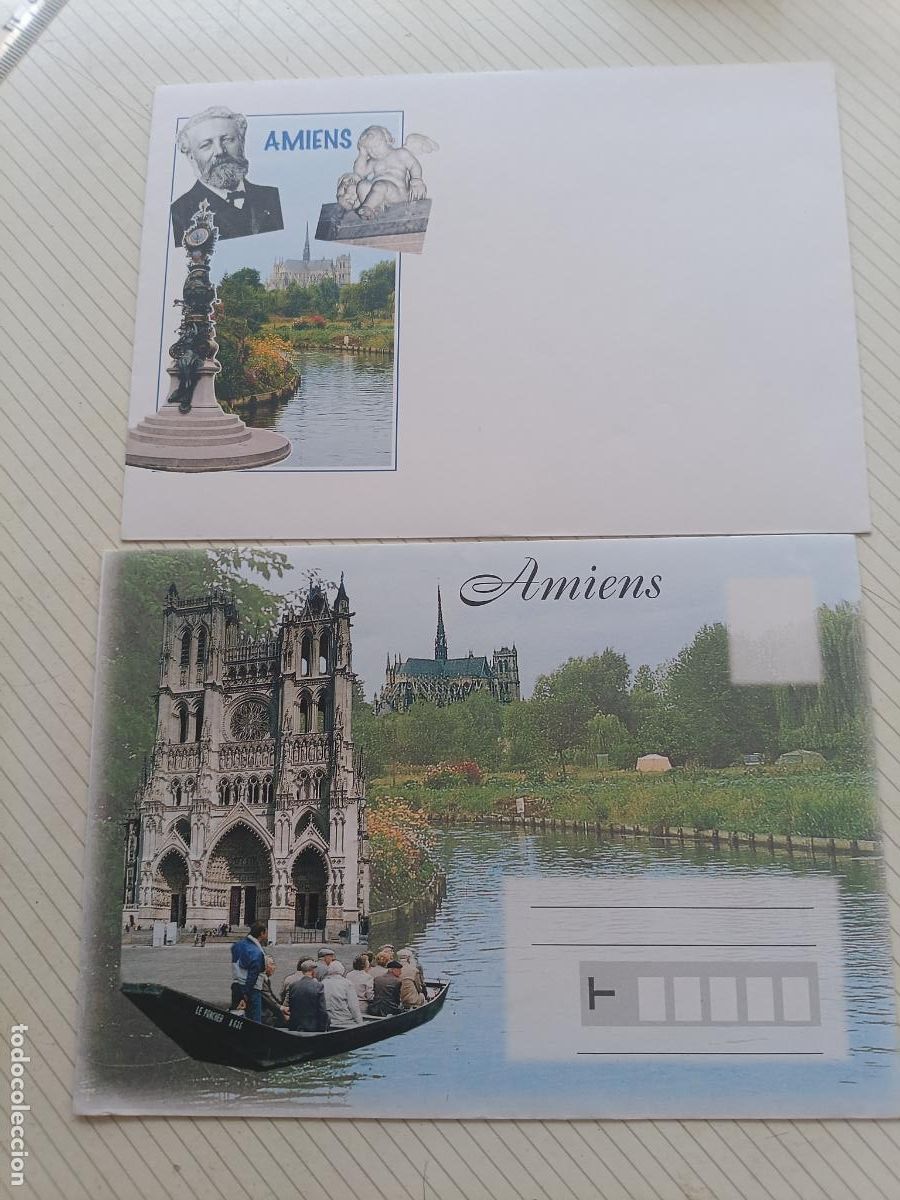 Monedas antiguas de Europa: Amiens, Francia. 2 sobres ilustrados