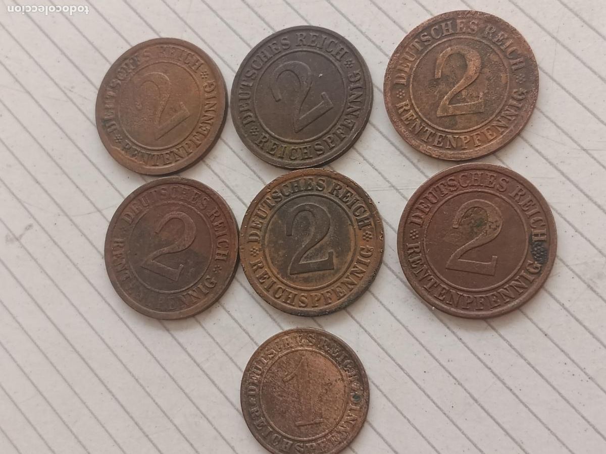 Monedas antiguas de Europa: Alemania. 7 monedas antiguas