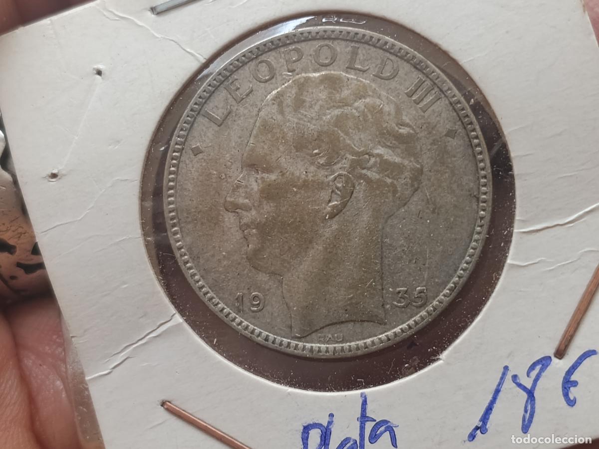 Monedas antiguas de Europa: 20 FRANCS DE LEOPOLD III. 1935, B&Eacute;LGICA, PLATA