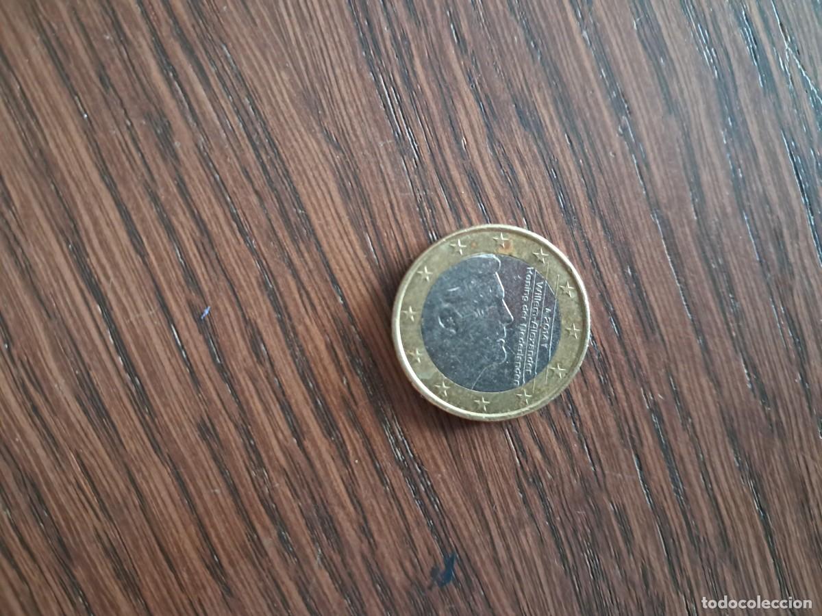 Monedas antiguas de Europa: moneda de 1 euro de Paises Bajos, a&ntilde;o 2014.
