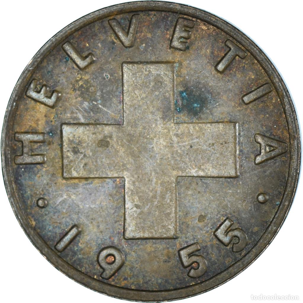Monedas antiguas de Europa: [#1424876] Moneda, Suiza, 2 Rappen, 1955