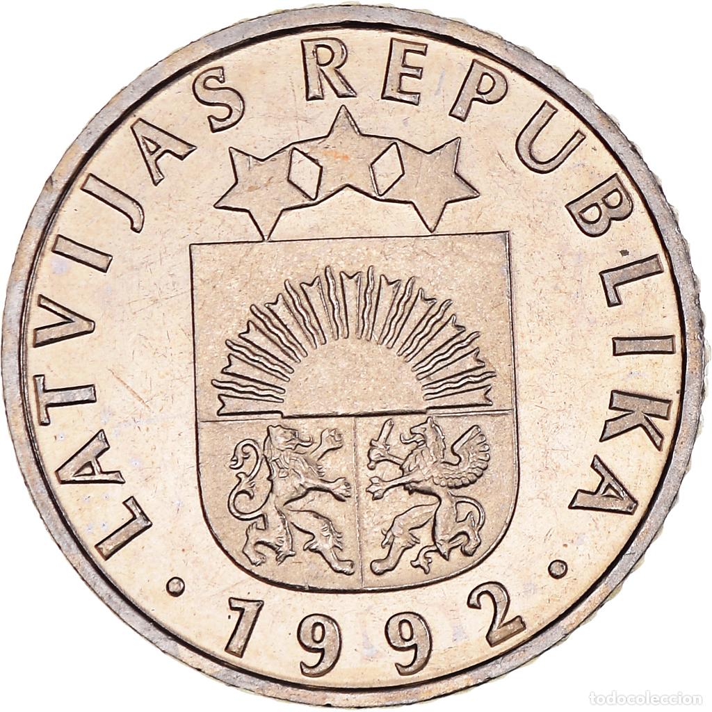 Monedas antiguas de Europa: [#367843] Moneda, Letonia, 50 Santimu, 1992, SC+, Cobre - n&iacute;quel, KM:13