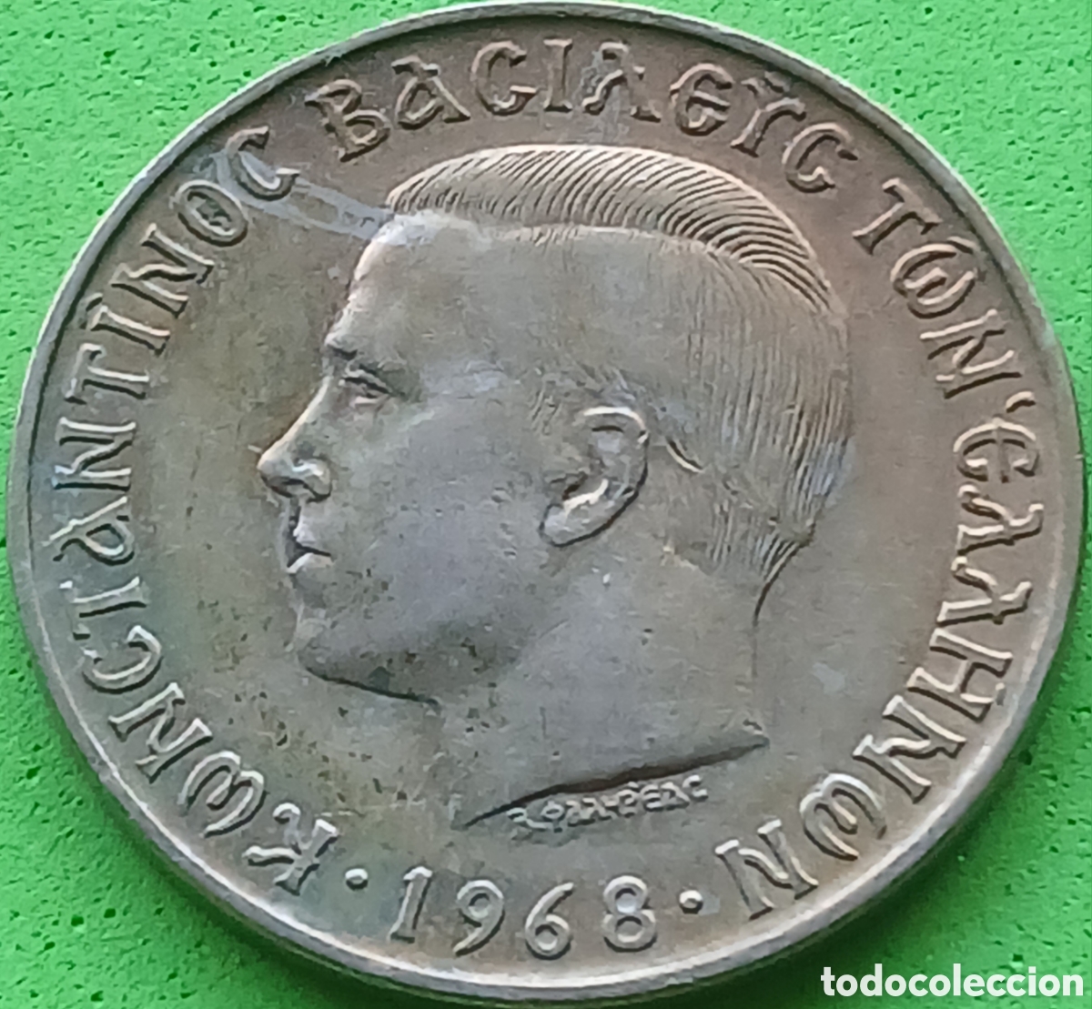 Monedas antiguas de Europa: Grecia 10 dracmas 1968 km#96