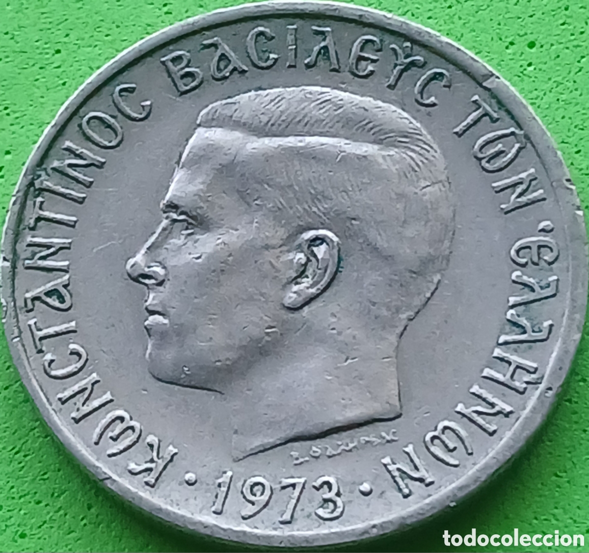 Monedas antiguas de Europa: Grecia 2 dracmas 1973 km#99