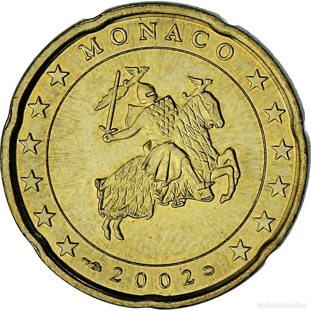 Monedas antiguas de Europa: [#1026798] M&oacute;naco, Rainier III, 20 Euro Cent, 2002, Paris, EBC, Lat&oacute;n, Gadoury:MC176