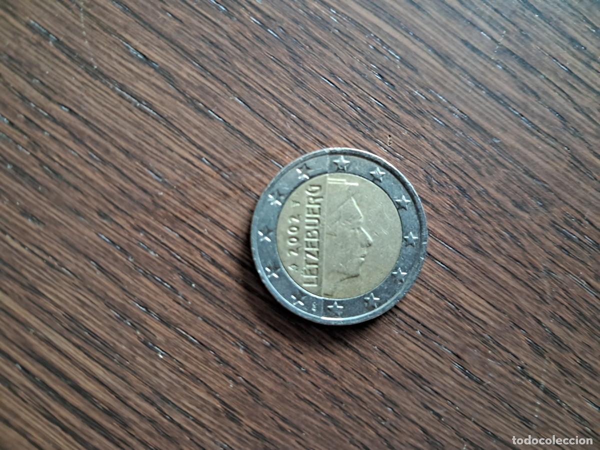 Monedas antiguas de Europa: moneda de 2 euros de Luxemburgo, a&ntilde;o 2002.