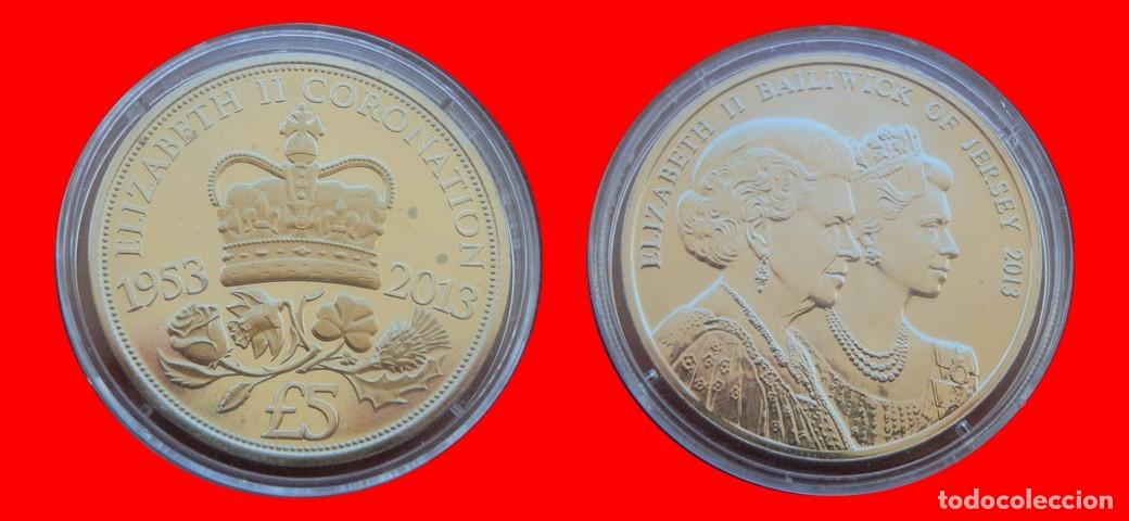 Monedas antiguas de Europa: 5 LIBRAS POUNDS 2013 SIN CIRCULAR JERSEY-9600SC