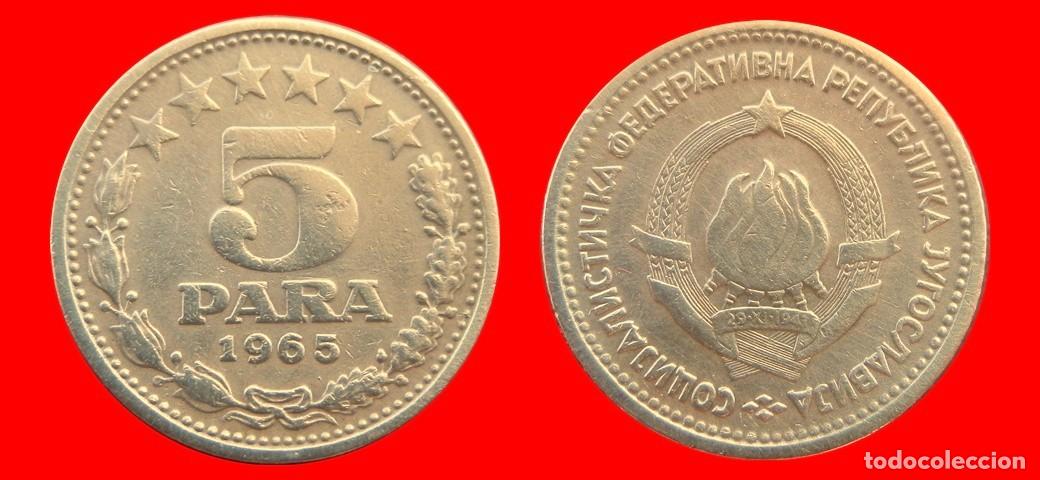 Monedas antiguas de Europa: 5 PARA 1965 YUGOSLAVIA-154249