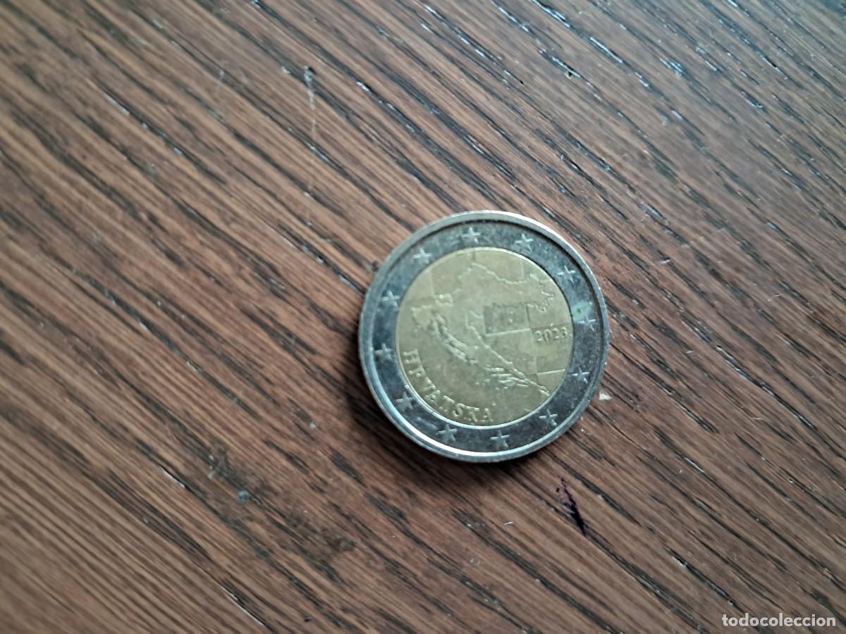 Monedas antiguas de Europa: moneda de 2 euros de Croacia, a&ntilde;o 2023.