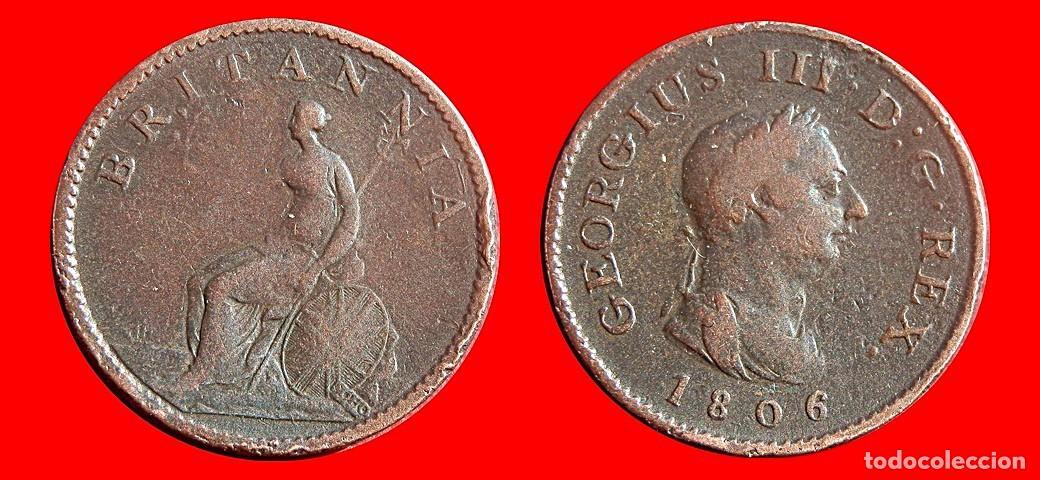 Monedas antiguas de Europa: 1 FARTHING 1806 INGLATERRA REINO UNIDO-154271