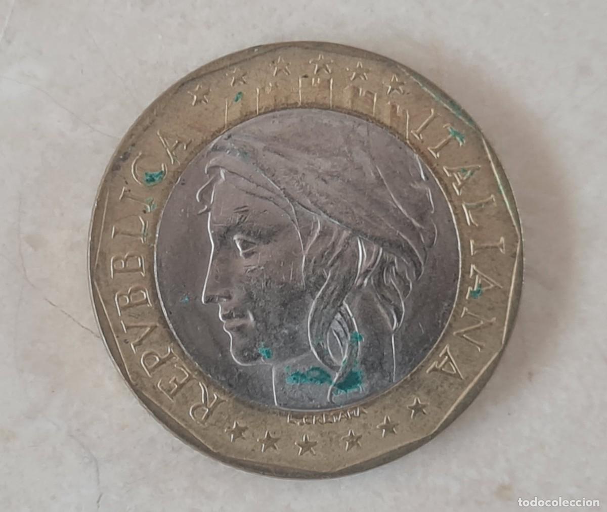 Monedas antiguas de Europa: Moneda 1000 liras Italia 1998