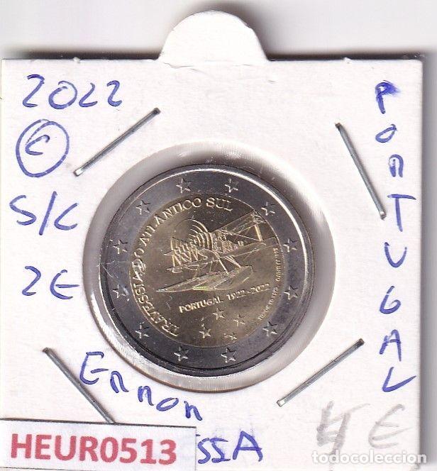 Monedas antiguas de Europa: HEUR0513 MONEDA PORTUGAL 2 EUROS 2022 (Traves&iacute;a Atl&aacute;ntico Sur)