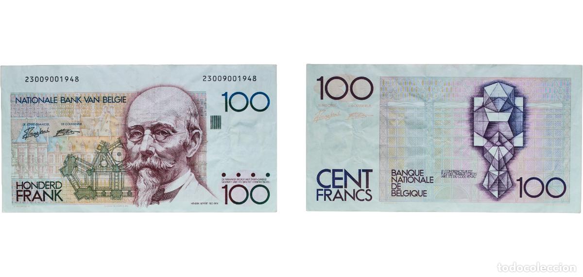 Monedas antiguas de Europa: Belgium Kingdom ND (1989-1992) JVD, AV 100 Francs (National Bank of Belgium) Paper XF P 142a