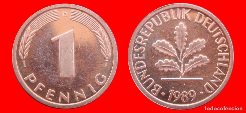 Monedas antiguas de Europa: 1 PFENNIG 1989-D BRD ALEMANIA-154279