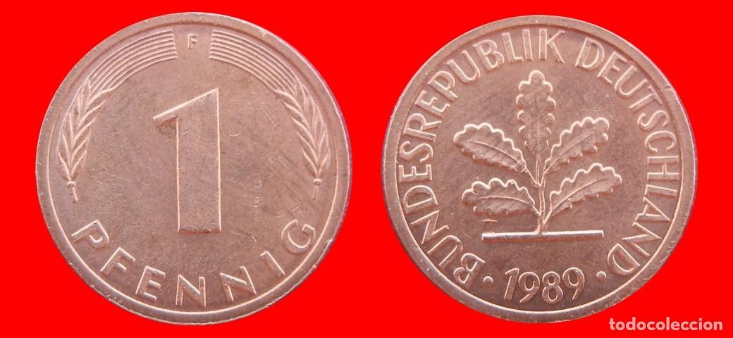 Monedas antiguas de Europa: 1 PFENNIG 1989-F BRD ALEMANIA-154280