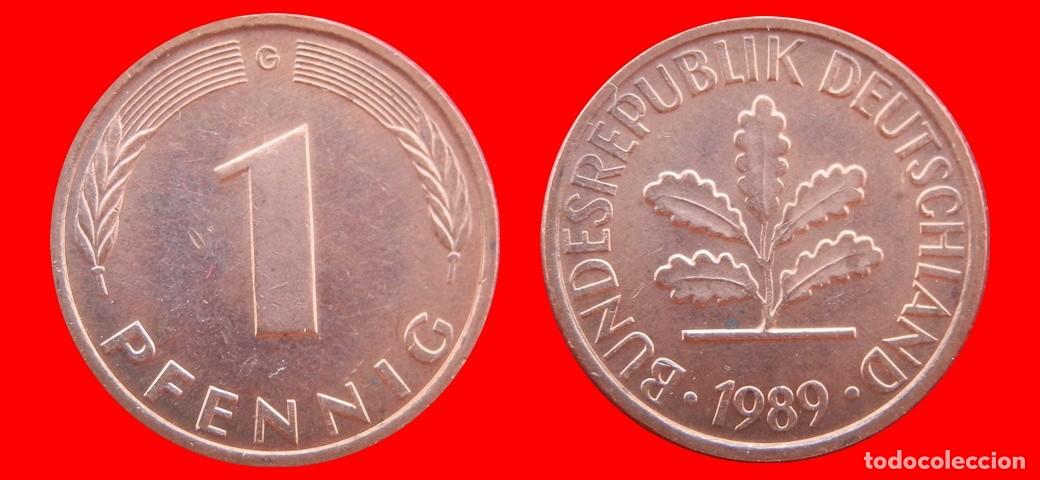 Monedas antiguas de Europa: 1 PFENNIG 1989-G BRD ALEMANIA-154281
