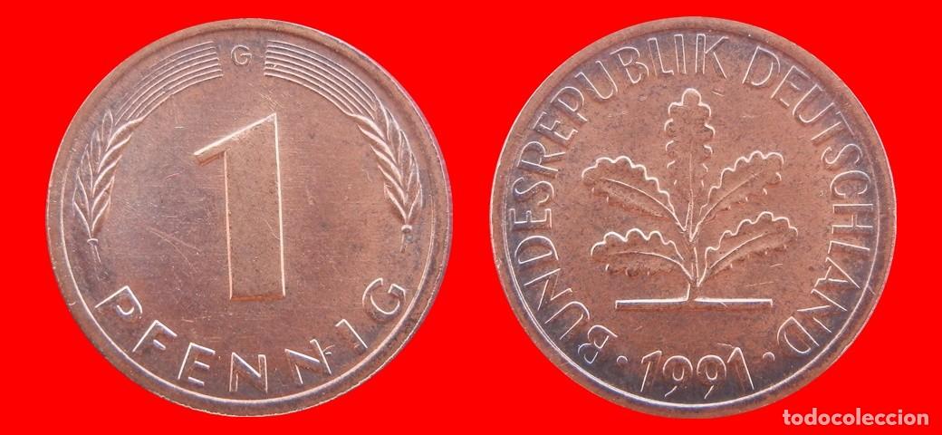 Monedas antiguas de Europa: 1 PFENNIG 1991-G BRD ALEMANIA-154290