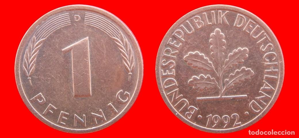 Monedas antiguas de Europa: 1 PFENNIG 1992-D BRD ALEMANIA-154293
