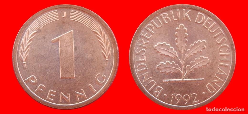 Monedas antiguas de Europa: 1 PFENNIG 1992-J BRD ALEMANIA-154296
