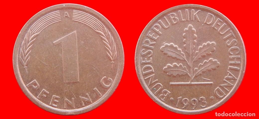 Monedas antiguas de Europa: 1 PFENNIG 1993-A BRD ALEMANIA-154297