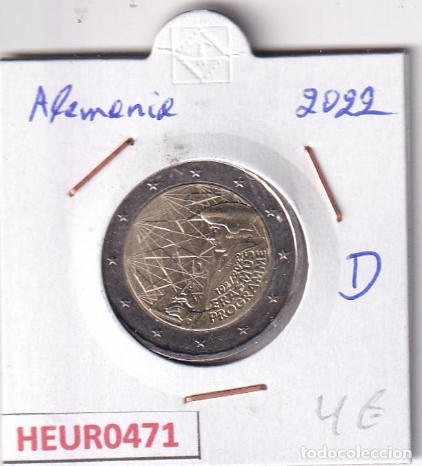 Monedas antiguas de Europa: HEUR0471 MONEDA ALEMANIA 2 EUROS 2022 Letra D (Programa Erasmus)