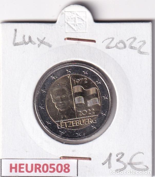 Monedas antiguas de Europa: HEUR0508 MONEDA LUXEMBURGO 2 EUROS 2022 (Bandera de Luxemburgo)