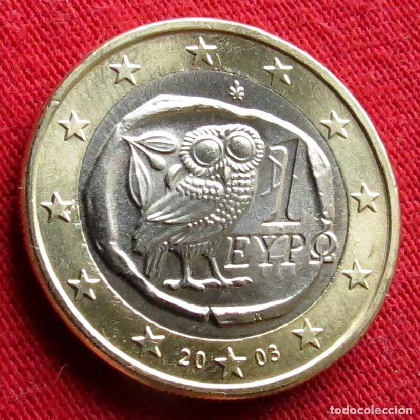Monedas antiguas de Europa: Grecia 1 euro 2003 UNC