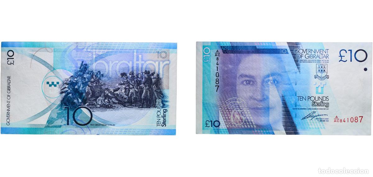 Monedas antiguas de Europa: Gibraltar British Overseas Territory 2010 10 Pounds - Elizabeth II (Great Siege of Gibraltar) Paper
