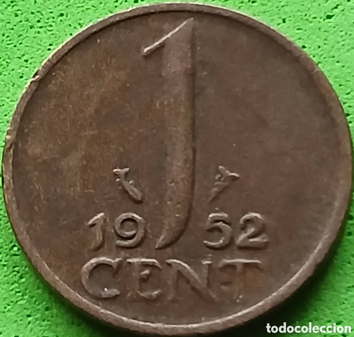 Monedas antiguas de Europa: Pa&iacute;ses Bajos 1 cent 1952 km#180