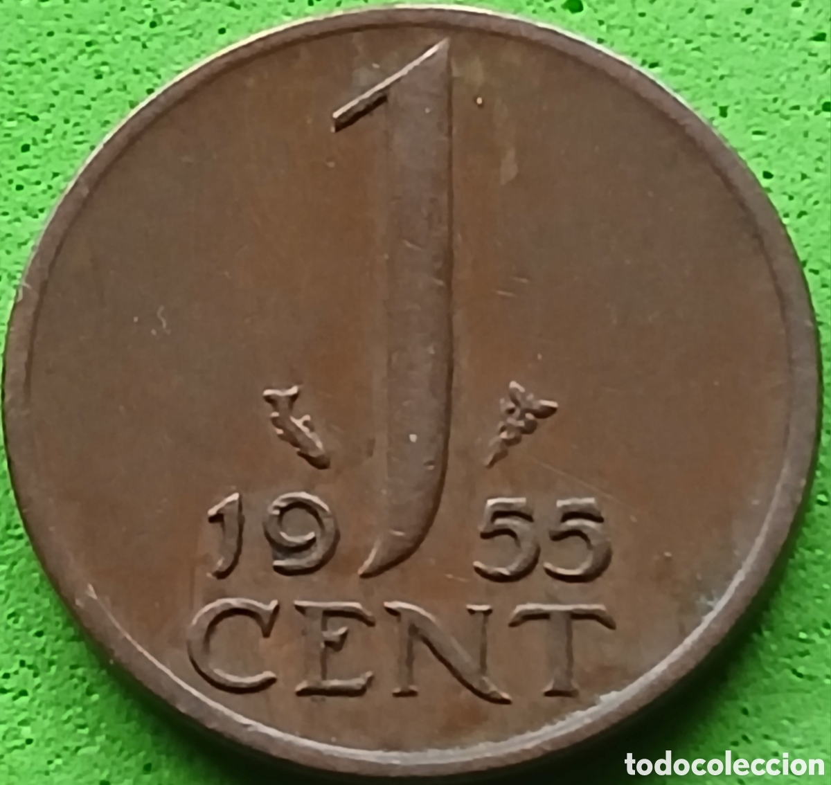 Monedas antiguas de Europa: Pa&iacute;ses Bajos 1 cent 1955 km#180