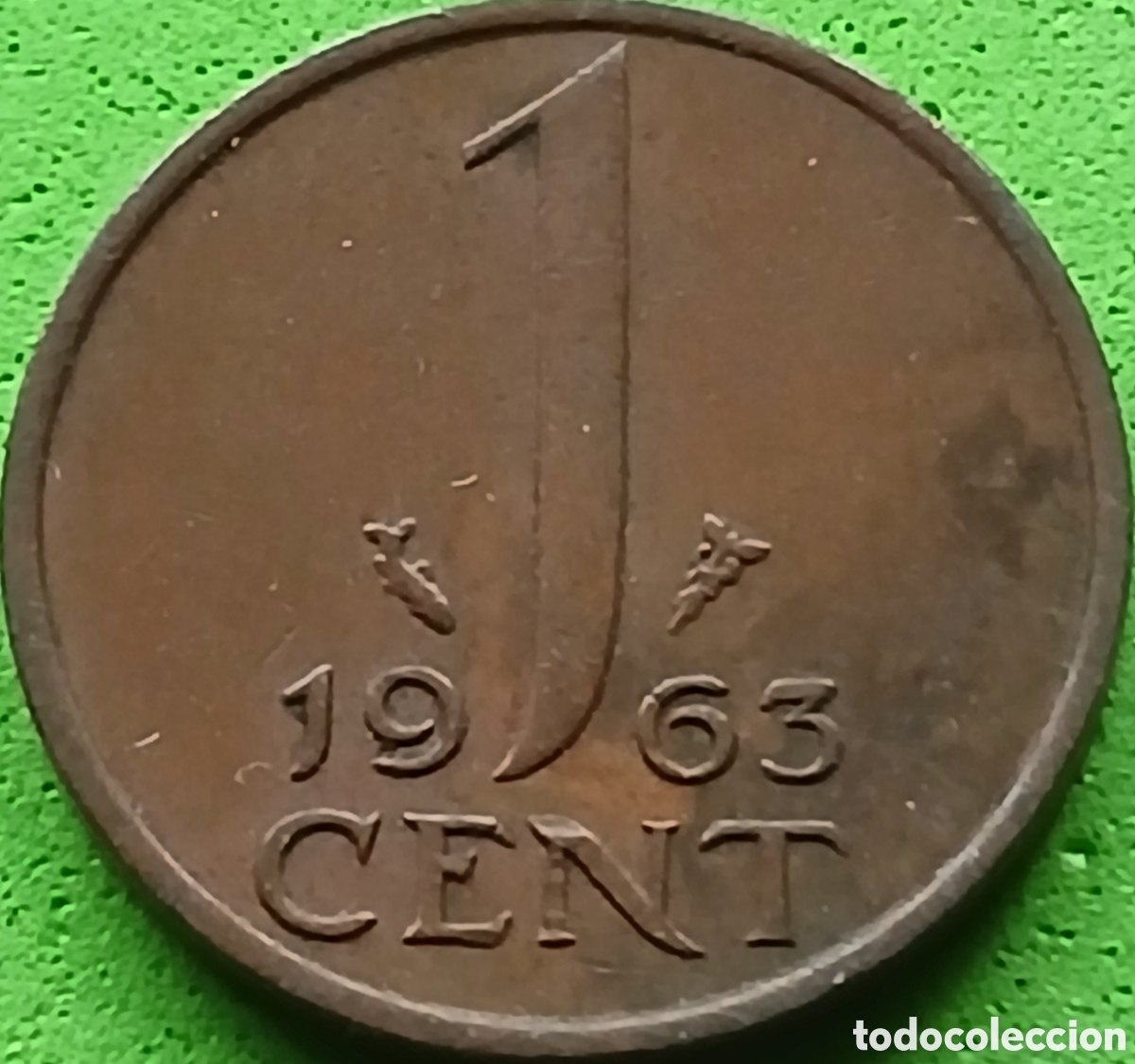 Monedas antiguas de Europa: Pa&iacute;ses Bajos 1 cent 1963 km#180