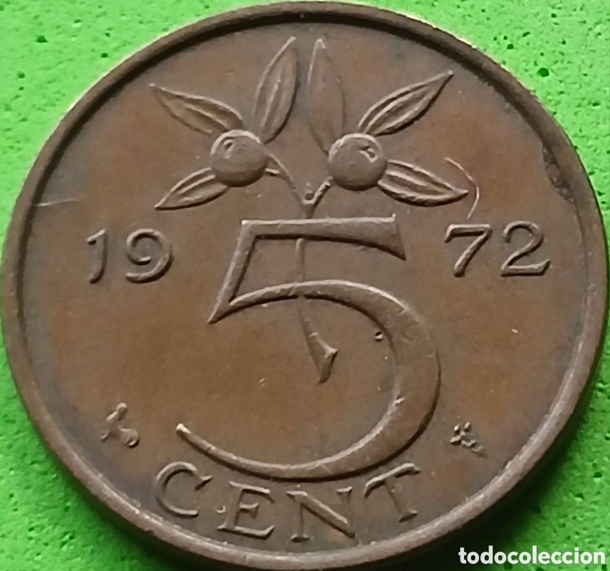 Monedas antiguas de Europa: Pa&iacute;ses Bajos 5 cent 1972 km#181