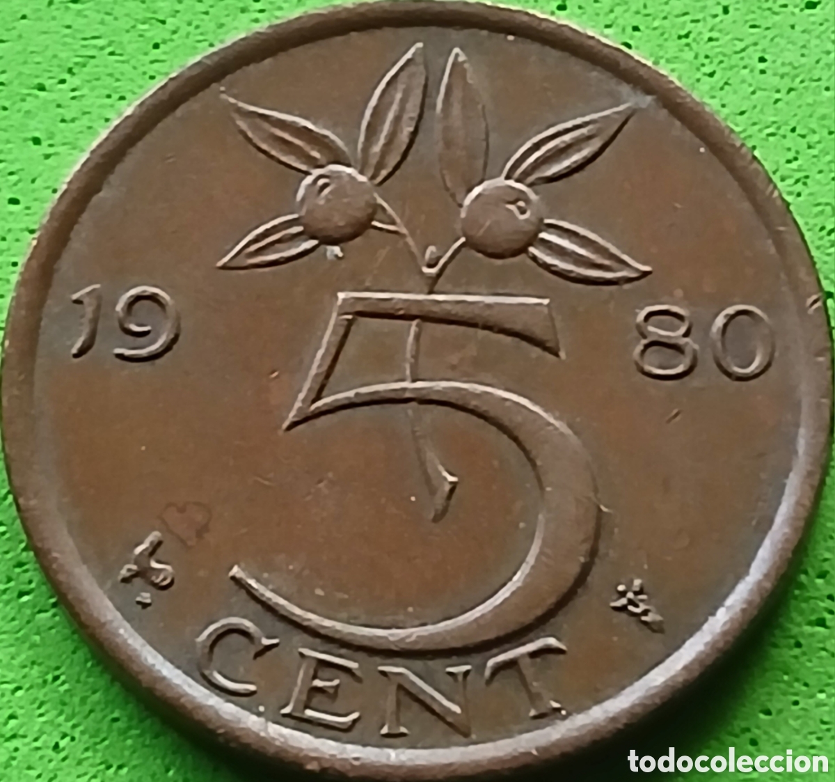 Monedas antiguas de Europa: Pa&iacute;ses Bajos 5 cent 1980 km#181