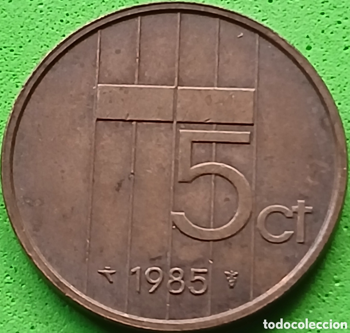 Monedas antiguas de Europa: Pa&iacute;ses Bajos 5 cent 1985 km#202