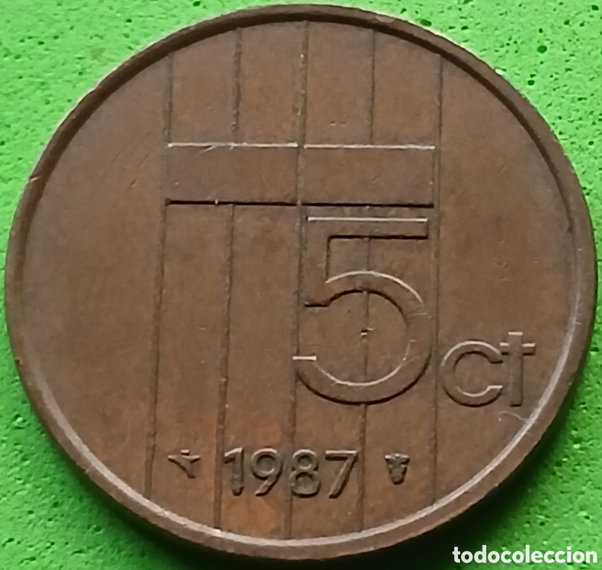 Monedas antiguas de Europa: Pa&iacute;ses Bajos 5 cent 1987 km#202