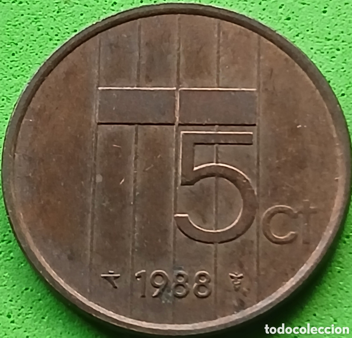 Monedas antiguas de Europa: Pa&iacute;ses Bajos 5 cent 1988 km#202