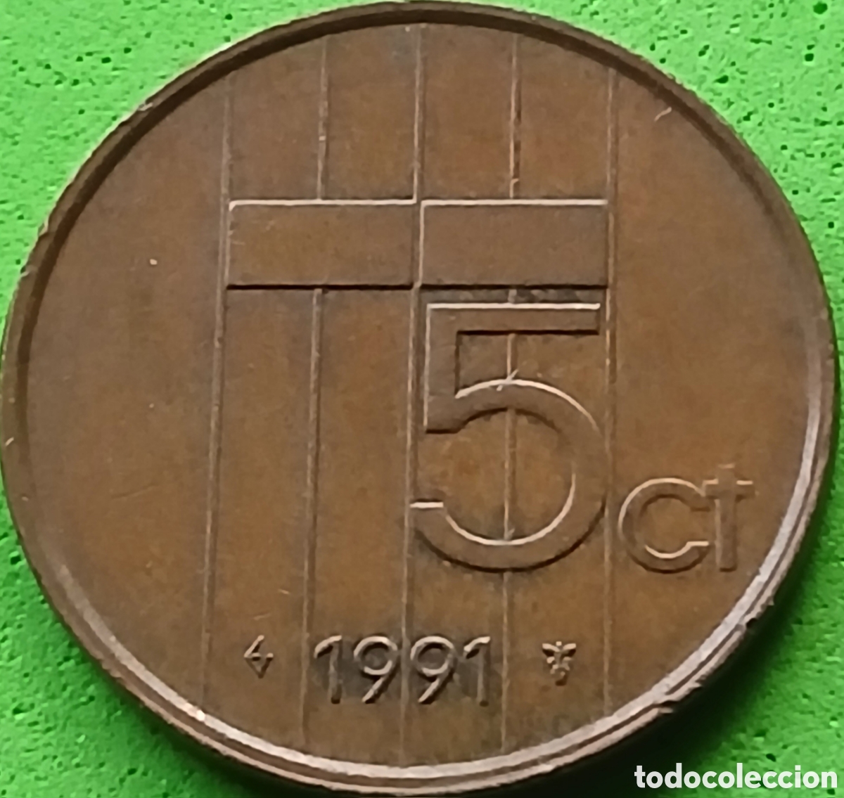 Monedas antiguas de Europa: Pa&iacute;ses Bajos 5 cent 1991 km#202